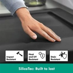 Hansgrohe S510-U660 1.0 Bowl Undermount Kitchen Sink - Graphite Black - 43432170 -Cheap Basins Store SilicaTec D4 460 1