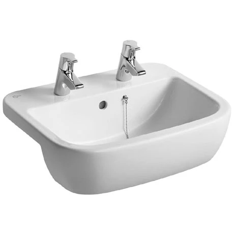 Ideal Standard Tempo 55cm 2TH Semi-Countertop Washbasin 1 Ideal Standard Tempo 55cm 2TH Semi-Countertop Washbasin