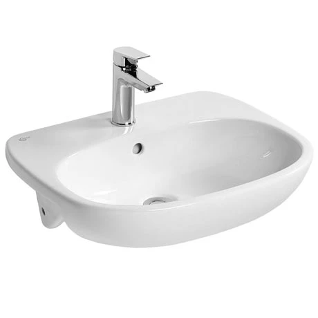 Ideal Standard Tesi 55cm 1TH Semi-Countertop Washbasin 1 Ideal Standard Tesi 55cm 1TH Semi-Countertop Washbasin