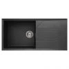 Reginox Tekno 480 1.0 Bowl Granite Kitchen Sink - Black