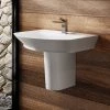 Hudson Reed Maya Basin 1TH + Semi Pedestal (3 Size Options)