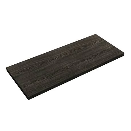 Venice Floating Basin Shelf (Dark Oak - 1200mm Wide) incl. 2 Round Basins 2 Venice Floating Basin Shelf (Dark Oak - 1200mm Wide) incl. 2 Round Basins - Image 2