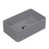 Venice Matt Grey Rectangular Counter Top Basin - 365 x 235mm