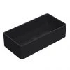 Venice Matt Black Rectangular Counter Top Basin - 465 x 235mm