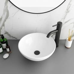 Runda Round Counter Top Basin 0TH - 380mm Diameter