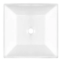 Arezzo Square Black Wall Mounted Basin Tap + 410 x 410mm Counter Top Basin -Cheap Basins Store VES983 CAS30BLK d3 460