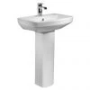 Tavistock Vibe 550mm Ceramic Basin + Pedestal