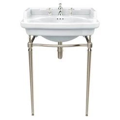 Heritage Abingdon Victoria Basin & Washstand (Vintage Gold - 3 Tap Hole)