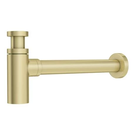Venice 900mm Wall Hung Basin with Brushed Brass Towel Rail Frame inc. Tap + Bottle Trap 4 Venice 900mm Wall Hung Basin with Brushed Brass Towel Rail Frame inc. Tap + Bottle Trap - Image 4