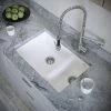 Venice 1.5 Bowl Matt White Undermount Composite Kitchen Sink