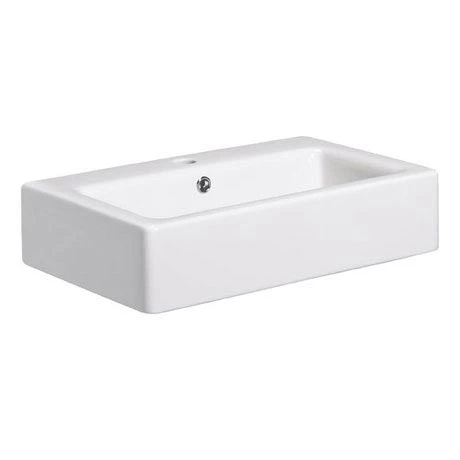 Crosswater - Air 60 1 Tap Hole Countertop or Wall Mounted Basin - 600 x 390mm 1 Crosswater - Air 60 1 Tap Hole Countertop or Wall Mounted Basin - 600 x 390mm