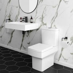 Arezzo 700mm Wall Mounted / Countertop Stone Resin Basin with Hidden Waste Cover 9 Arezzo 700mm Wall Mounted / Countertop Stone Resin Basin with Hidden Waste Cover -Cheap Basins Store WMC7PMB d5 460