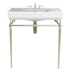 Heritage Abingdon 800mm Large Wynwood Basin & Washstand - Vintage Gold