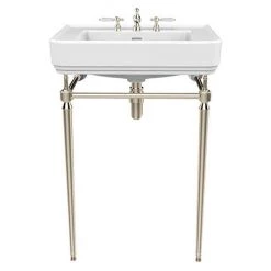 Heritage Abingdon 600mm Wynwood Basin & Washstand - Vintage Gold